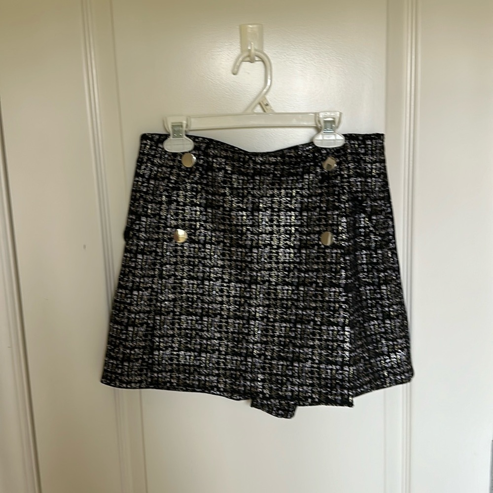 Zara metallic skort NEW WITH TAGS